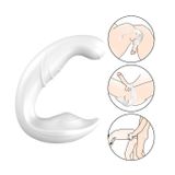 Máy rung hai đầu hình chữ C dài 13cm sạc điện chống nước