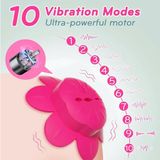 Máy rung núm vú có 6 cánh hoa 10 tần số điều khiển xa