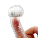 Bao cao su ngón tay kèm trứng rung mini siêu nhỏ