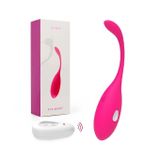 Trứng rung điều khiển từ xa silicon giật điện màu hồng