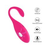 Trứng rung điều khiển từ xa silicon giật điện màu hồng