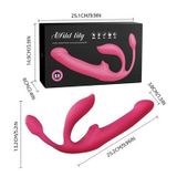 Dương vật giả 2 đầu thụt kích thích 3 điểm dài 25.2cm