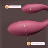 (có video) Trứng rung dạng kẹp cao cấp Alice điều khiển từ xa 10 chế độ rung