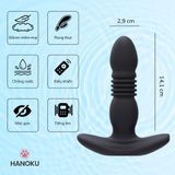 (Có video) Phích cắm hậu môn rung Panda rung thục kết hợp điều khiển từ xa