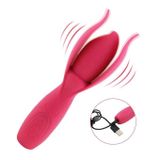 Máy rung âm vật silicon 10 tần số sạc điện dài 15.5cm