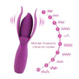 Máy rung âm vật silicon 10 tần số sạc điện dài 15.5cm