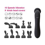 Máy rung 10 tần số 2 đầu chày silicon dài 20.1cm