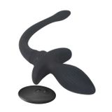Anal plug đuôi chó dài 219mm điều khiển mini từ xa