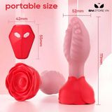 Máy rung hậu môn silicon điều khiển từ xa dài 11.1cm