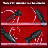 Máy rung hậu môn silicon xoay 360 độ dùng sạc chống nước