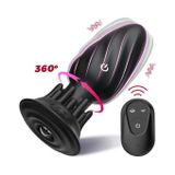 Máy rung hậu môn silicon xoay 360 độ dùng sạc chống nước