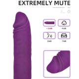 Dương vật giả mini dài 11.5cm có 10 tần sổ rung sạc USB