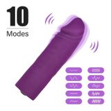 Dương vật giả mini dài 11.5cm có 10 tần sổ rung sạc USB