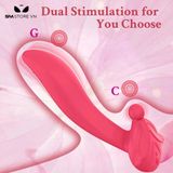 Máy rung 2 đầu mũi và đuôi có 7 chế độ dài 17.5cm