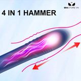 Máy rung mút hút thụt silicon ngụy trang cây búa dài 23cm