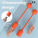 Máy rung 2 đầu có gai có 9 chế độ sạc USB chống nước