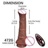 Dương vật giả có bìu và gân xanh dài 22cm điều khiển xa