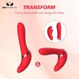 Máy rung âm vật cực mạnh có 5 chế độ xoay sạc điện