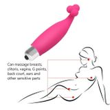 Máy rung silicon mềm dẻo phần đầu có 3 nhánh dài 11.7cm