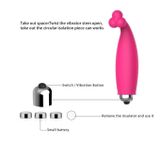 Máy rung silicon mềm dẻo phần đầu có 3 nhánh dài 11.7cm