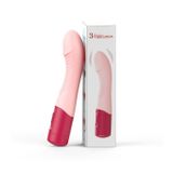 Máy rung đầu dương vật hồng bằng silicon dài 18cm