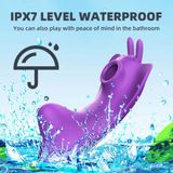 Máy rung hút âm vật hình con bướm kèm sốc điện