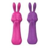 Máy rung tai thỏ silicon mềm có 10 chế độ sạc điện