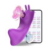 Máy rung hút âm vật hình con bướm kèm sốc điện