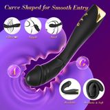 Máy rung 10 tần số đầu dương vật silicon dài 21cm