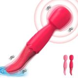 Máy rung silicon 2 đầu chày mix lưỡi liếm có 10 tần số