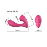 Máy rung 2 đầu dương vật dài 142mm có 3 chế độ hút 