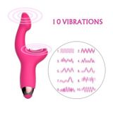 Máy rung ngón tay silicon có 10 tần số có bề mặt gai