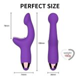 Máy rung ngón tay silicon có 10 tần số có bề mặt gai