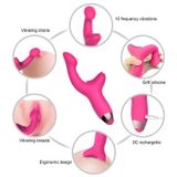 Máy rung ngón tay silicon có 10 tần số có bề mặt gai