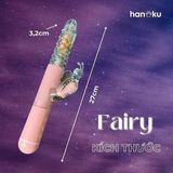 (Có video) Dương vật giả rung Fairy bi xoay kích thích đa điểm