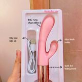 (Có video) Dương vật giả rung tai thỏ có nhánh Season 