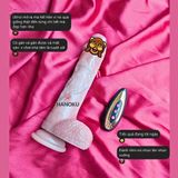 (Có video) Dương vật giả rung thục điều khiển từ xa siêu giống thật Real Dildo