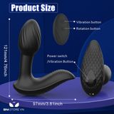 Máy rung hậu môn silicon có 9 tần số rung và xoay 360 độ