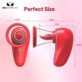 Máy rung silicon lưỡi liếm hút âm đạo có 3 tần số dài 18cm  392375