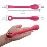 Que rung massage với thiết kế thuôn dài với silicon siêu mềm