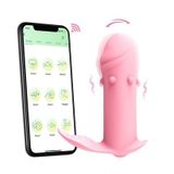 Máy rung có 10 chế độ hình dương vật silicon điều khiển APP mới