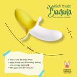 (Có video) Dương vật giả ngụy trang trái chuối rung Little Banana 12 chế độ