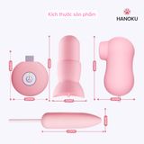 (Có video) Trứng rung hút 3 đầu Sweet Pea lưỡi kết hợp hút đa dụng