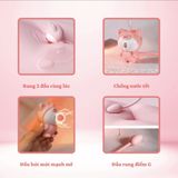 (Có video) Trứng rung 2 đầu ngụy trang con mèo rung và hút đa dụng Kitty