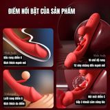 (Có video) Dương vật giả rung có nhánh hút liểm 3 trong 1 Raptor