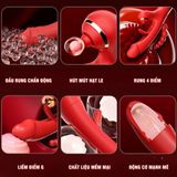 (Có video) Dương vật giả rung hút liếm Raptor Plus 4 trong 1 cao cấp