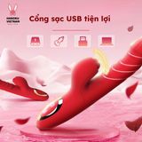 (Có video) Dương vật giả rung thục hút có nhánh Daphne phiên bản nâng cấp