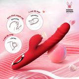 (Có video) Dương vật giả rung thục hút có nhánh Daphne phiên bản nâng cấp