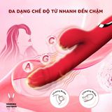 (Có video) Dương vật giả rung thục hút có nhánh Daphne phiên bản nâng cấp