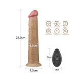 Dương vật giả silicon với 10 chế độ rung và ngoáy dài 205mm